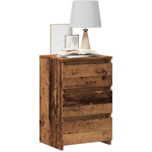 Bedside Cabinet Old Wood 40x35x62.5 cm Engineered Wood Vidaxl Bedside Cabinet Old Wood 40x35x62.5 cm Engineered Wood Vidaxl