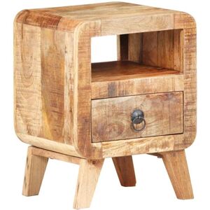 Bedside Cabinet 30x30x41 cm Rough Mango Wood vidaXL Bedside Cabinet 30x30x41 cm Rough Mango Wood vidaXL