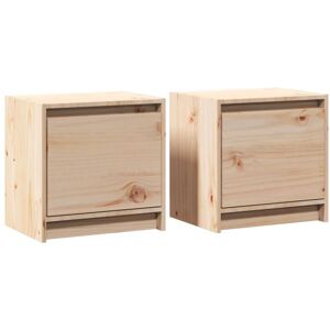 Bedside Cabinets 2 pcs 40x30.5x40 cm Solid Pinewood Vidaxl Bedside Cabinets 2 pcs 40x30.5x40 cm Solid Pinewood Vidaxl