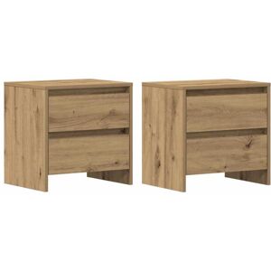 Vidaxl - Bedside Cabinet with Drawer 2 pcs Artisan oak 45 x 34 x 44.5 cm Vidaxl - Bedside Cabinet with Drawer 2 pcs Artisan oak 45 x 34 x 44.5 cm