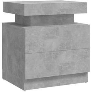 Vidaxl - Bedside Cabinet Concrete Grey 45x35x52 cm Engineered Wood Vidaxl - Bedside Cabinet Concrete Grey 45x35x52 cm Engineered Wood