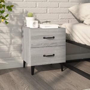 Bedside Cabinet Grey Sonoma 40x35x47.5 cm Vidaxl Bedside Cabinet Grey Sonoma 40x35x47.5 cm Vidaxl