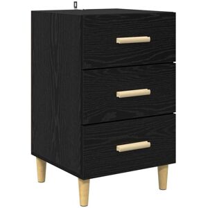 Bedside Cabinet Black oak 40 x 40 x 66 cm Engineered wood vidaXL Bedside Cabinet Black oak 40 x 40 x 66 cm Engineered wood vidaXL
