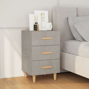 Vidaxl - Bedside Cabinet Concrete Grey 40x40x66 cm Engineered Wood Vidaxl - Bedside Cabinet Concrete Grey 40x40x66 cm Engineered Wood