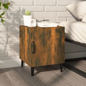 Bedside Cabinet Smoked Oak Engineered Wood Vidaxl Bedside Cabinet Smoked Oak Engineered Wood Vidaxl