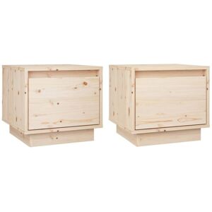 Bedside Cabinets 2 pcs 35x34x32 cm Solid Wood Pine Vidaxl Bedside Cabinets 2 pcs 35x34x32 cm Solid Wood Pine Vidaxl