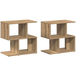 Vidaxl - Bedside Cabinets 2 pcs Artisan Oak 50x30x51.5 cm Engineered Wood Vidaxl - Bedside Cabinets 2 pcs Artisan Oak 50x30x51.5 cm Engineered Wood
