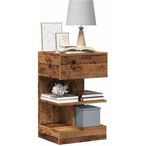 Bedside Cabinet Old Wood 40x35x65 cm Engineered Wood Vidaxl Bedside Cabinet Old Wood 40x35x65 cm Engineered Wood Vidaxl