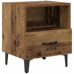 Bedside Cabinet Old wood 40 x 35 x 47.5 cm Engineered wood vidaXL Bedside Cabinet Old wood 40 x 35 x 47.5 cm Engineered wood vidaXL
