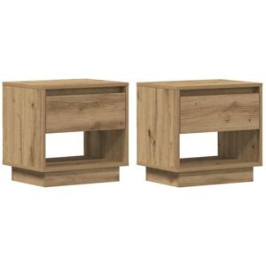 Vidaxl - Nightstand 2 pcs Artisan oak 45 x 34 x 44 cm Engineered wood Vidaxl - Nightstand 2 pcs Artisan oak 45 x 34 x 44 cm Engineered wood