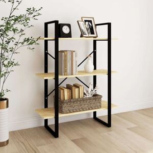 3-Tier Book Cabinet 80x30x105 cm Solid Pine Wood Vidaxl 3-Tier Book Cabinet 80x30x105 cm Solid Pine Wood Vidaxl