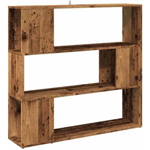 Vidaxl - Book Cabinet/Room Divider Old Wood 100x24x94 cm Vidaxl - Book Cabinet/Room Divider Old Wood 100x24x94 cm
