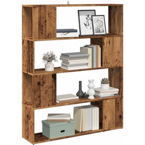 Vidaxl - Book Cabinet/Room Divider Old Wood 100x24x124.5 cm Vidaxl - Book Cabinet/Room Divider Old Wood 100x24x124.5 cm