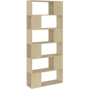 Vidaxl - Book Cabinet Room Divider Sonoma Oak 80x24x186 cm Engineered Wood Vidaxl - Book Cabinet Room Divider Sonoma Oak 80x24x186 cm Engineered Wood
