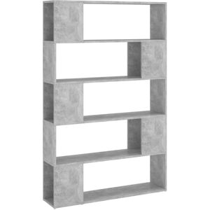Vidaxl - Book Cabinet Room Divider Concrete Grey 100x24x155 cm Engineered Wood Vidaxl - Book Cabinet Room Divider Concrete Grey 100x24x155 cm Engineered Wood