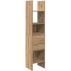 Book Cabinet Artisan oak 40 x 35 x 180 cm Engineered wood Vidaxl Book Cabinet Artisan oak 40 x 35 x 180 cm Engineered wood Vidaxl
