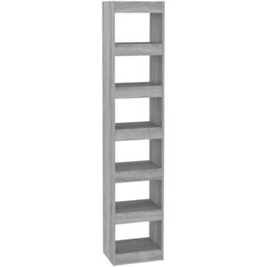 Book Cabinet/Room Divider Grey Sonoma 40x30x198 cm Vidaxl Book Cabinet/Room Divider Grey Sonoma 40x30x198 cm Vidaxl