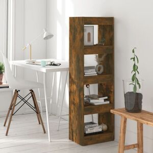 Book Cabinet/Room Divider Smoked Oak 40x30x135 cm vidaXL Book Cabinet/Room Divider Smoked Oak 40x30x135 cm vidaXL