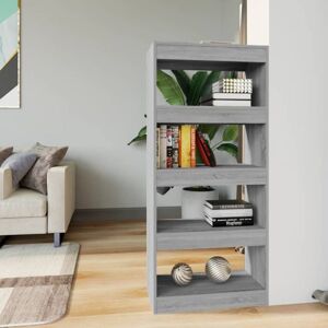 Book Cabinet/Room Divider Grey Sonoma 60x30x135 cm Engineered Wood Vidaxl Book Cabinet/Room Divider Grey Sonoma 60x30x135 cm Engineered Wood Vidaxl