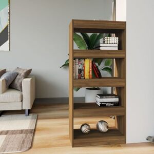 Book Cabinet/Room Divider Brown Oak 60x30x135 cm Engineered Wood Vidaxl Book Cabinet/Room Divider Brown Oak 60x30x135 cm Engineered Wood Vidaxl