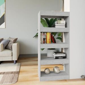 Book Cabinet/Room Divider Concrete Grey 60x30x135 cm Engineered Wood Vidaxl Book Cabinet/Room Divider Concrete Grey 60x30x135 cm Engineered Wood Vidaxl