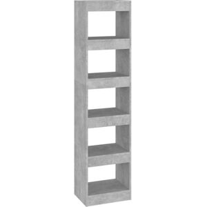 Book Cabinet/Room Divider Concrete Grey 40x30x166 cm Vidaxl Book Cabinet/Room Divider Concrete Grey 40x30x166 cm Vidaxl