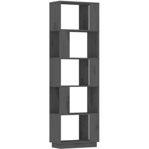 Vidaxl - Book Cabinet/Room Divider Grey 51x25x163.5 cm Solid Wood Pine Vidaxl - Book Cabinet/Room Divider Grey 51x25x163.5 cm Solid Wood Pine