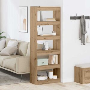 Book Cabinet Artisan oak 60 x 30 x 166 cm Engineered wood Vidaxl Book Cabinet Artisan oak 60 x 30 x 166 cm Engineered wood Vidaxl