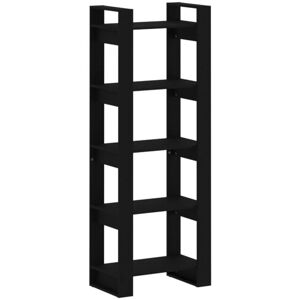 Book Cabinet/Room Divider Black 60x35x160 cm Solid Wood Vidaxl Book Cabinet/Room Divider Black 60x35x160 cm Solid Wood Vidaxl
