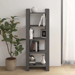 Book Cabinet/Room Divider Grey 60x35x160 cm Solid Wood Vidaxl Book Cabinet/Room Divider Grey 60x35x160 cm Solid Wood Vidaxl