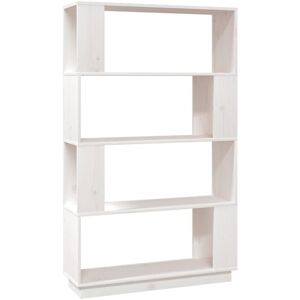 Vidaxl - Book Cabinet/Room Divider White 80x25x132 cm Solid Wood Pine Vidaxl - Book Cabinet/Room Divider White 80x25x132 cm Solid Wood Pine