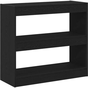 Book Cabinet Black oak 80 x 30 x 72 cm Engineered Wood Vidaxl Book Cabinet Black oak 80 x 30 x 72 cm Engineered Wood Vidaxl