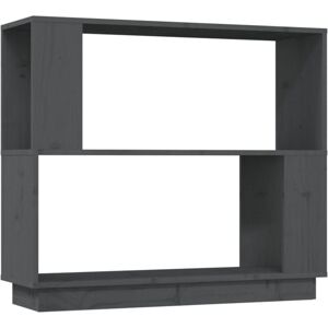 Book Cabinet/Room Divider Grey 80x25x70 cm Solid Wood Pine Vidaxl Book Cabinet/Room Divider Grey 80x25x70 cm Solid Wood Pine Vidaxl