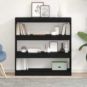 Vidaxl - Book Cabinet Black oak 100 x 30 x 103 cm Engineered Wood Vidaxl - Book Cabinet Black oak 100 x 30 x 103 cm Engineered Wood