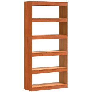 Book Cabinet Wax Brown 80 x 30 x 167.5 cm Solid Pine Wood vidaXL Book Cabinet Wax Brown 80 x 30 x 167.5 cm Solid Pine Wood vidaXL