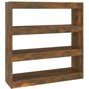 Book Cabinet/Room Divider Smoked Oak 100x30x103 cm Vidaxl Book Cabinet/Room Divider Smoked Oak 100x30x103 cm Vidaxl