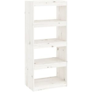Vidaxl - Book Cabinet/Room Divider White 60x30x135.5 cm Solid Wood Pine Vidaxl - Book Cabinet/Room Divider White 60x30x135.5 cm Solid Wood Pine