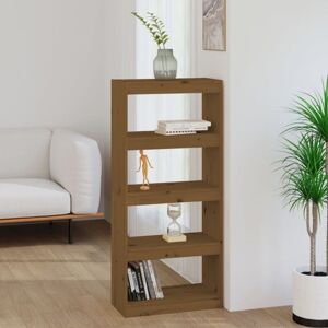 Vidaxl - Book Cabinet/Room Divider Honey Brown 60x30x135.5 cm Wood Pine Vidaxl - Book Cabinet/Room Divider Honey Brown 60x30x135.5 cm Wood Pine