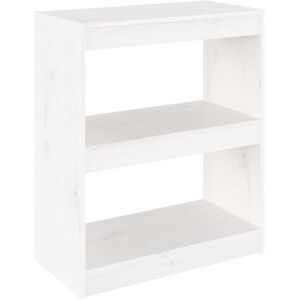 Vidaxl - Book Cabinet/Room Divider White 60x30x71.5 cm Solid Wood Pine Vidaxl - Book Cabinet/Room Divider White 60x30x71.5 cm Solid Wood Pine