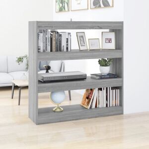 Book Cabinet/Room Divider Grey Sonoma 100x30x103 cm Vidaxl Book Cabinet/Room Divider Grey Sonoma 100x30x103 cm Vidaxl