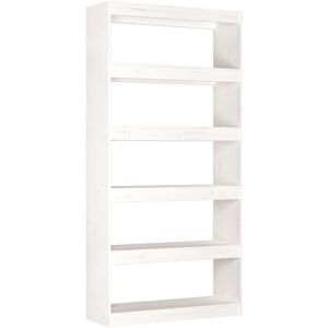 Book Cabinet/Room Divider White 80x30x167.4 cm Solid Wood Pine vidaXL Book Cabinet/Room Divider White 80x30x167.4 cm Solid Wood Pine vidaXL