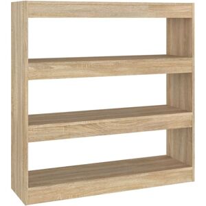 vidaXL Book Cabinet Sonoma Oak - Book Cabinet/Room Divider vidaXL Book Cabinet Sonoma Oak - Book Cabinet/Room Divider