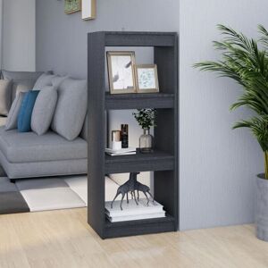 Book Cabinet/Room Divider Grey 40x30x103.5 cm Solid Pinewood Vidaxl Book Cabinet/Room Divider Grey 40x30x103.5 cm Solid Pinewood Vidaxl