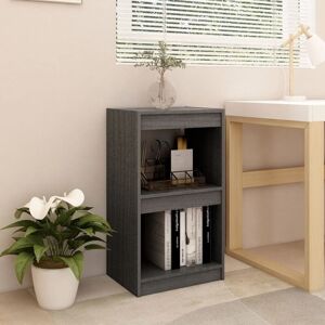 Book Cabinet Grey 40x30x71.5 cm Solid Pinewood Vidaxl Book Cabinet Grey 40x30x71.5 cm Solid Pinewood Vidaxl