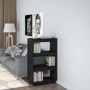 Book Cabinet/Room Divider Black 60x35x103 cm Solid Wood Pine Vidaxl Book Cabinet/Room Divider Black 60x35x103 cm Solid Wood Pine Vidaxl