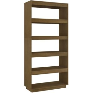 Vidaxl - Book Cabinet/Room Divider Honey Brown 80x35x167 cm Solid Pinewood Vidaxl - Book Cabinet/Room Divider Honey Brown 80x35x167 cm Solid Pinewood