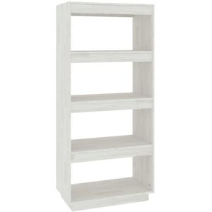 Vidaxl - Book Cabinet/Room Divider White 60x35x135 cm Solid Pinewood Vidaxl - Book Cabinet/Room Divider White 60x35x135 cm Solid Pinewood