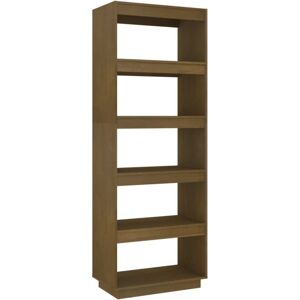 Vidaxl - Book Cabinet/Room Divider Honey Brown 60x35x167 cm Solid Pinewood Vidaxl - Book Cabinet/Room Divider Honey Brown 60x35x167 cm Solid Pinewood