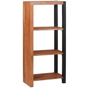 Bookcase Brown, Black 50 x 30 x 110 cm Solid Acacia Wood Vidaxl Bookcase Brown, Black 50 x 30 x 110 cm Solid Acacia Wood Vidaxl