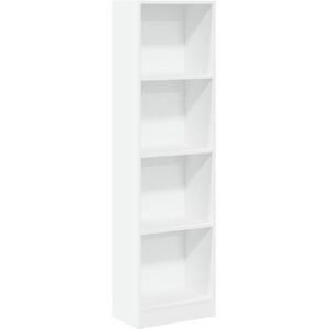 Bookcase White 40x24x143 cm Engineered Wood Vidaxl Bookcase White 40x24x143 cm Engineered Wood Vidaxl